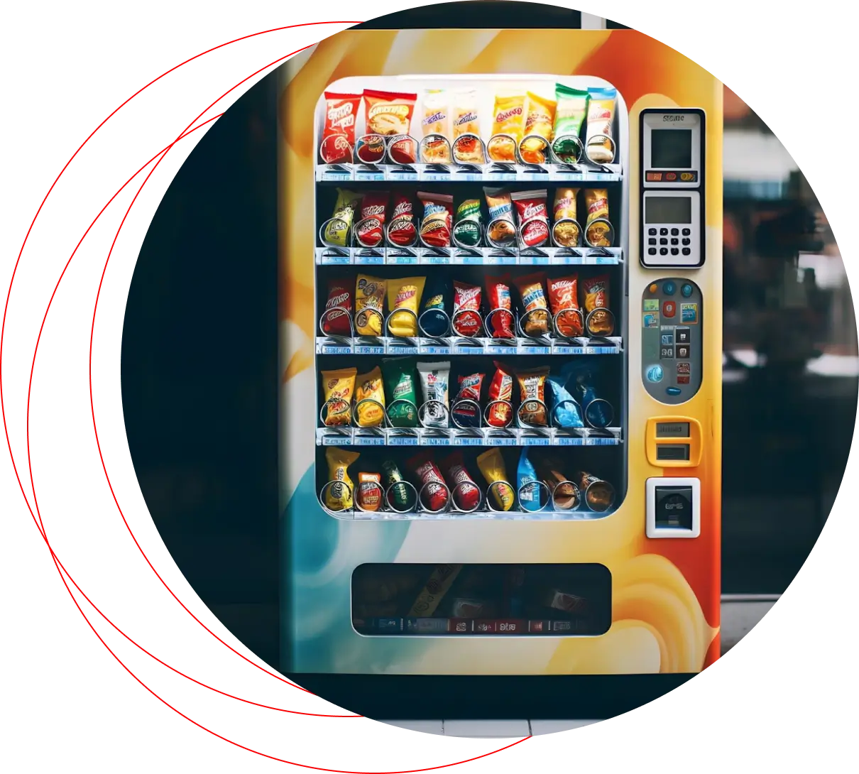 Snack otomatı - Vendmore’un 24/7 atıştırmalık satış otomatı